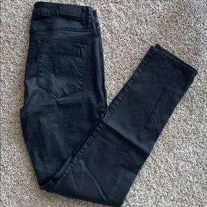 Bianco Faux Leather Skinny Pants